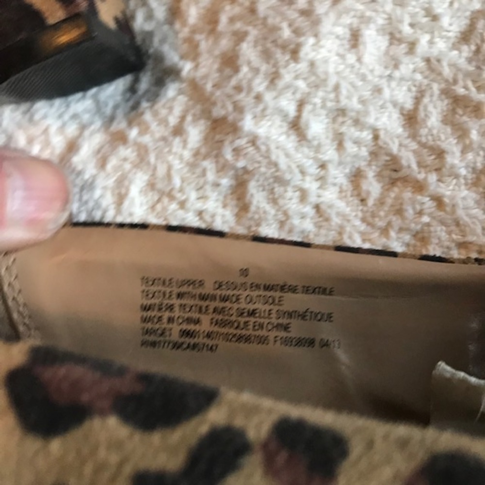 Cheetah Print Mossimo Block Heel 10 Barely Worn - image 4